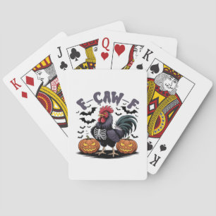 F Caw F Humor Kraai Gotische Grappige Stijl Pokerkaarten