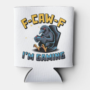 F-CAW-F Ik ben Gaming Grappige Raven Crow Meme Blikjeskoeler