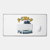 F-CAW-F Ik ben Gaming Grappige Raven Crow Meme Bureaumat (Keyboard & Muis)
