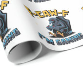 F-CAW-F Ik ben Gaming Grappige Raven Crow Meme Cadeaupapier (Rol Hoek)