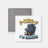 F-CAW-F Ik ben Gaming Grappige Raven Crow Meme Magneet (Voorkant / Achterkant)