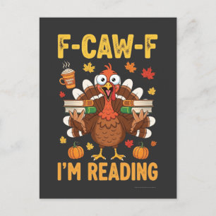 F-CAW-F Ik ben Turkije Boeken Thanksgiving aan het Uitnodiging Briefkaart