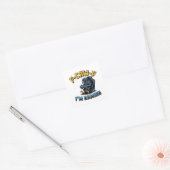 F-Caw-F Ik game Funny Raven Crow Meme   Vierkante Sticker (Envelop)