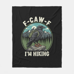 F-Caw-F Ik Wandel Raven Kraai Geest Cool Uniek Fleece Deken