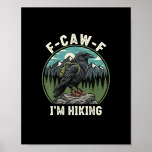 F-Caw-F Ik Wandel Raven Kraai Geest Cool Uniek Poster