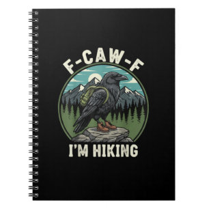 F-Caw-F Ik Wandelende Raaf Kraai Geest Cool Uniek Notitieboek