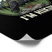 F-Caw-F I'm Hiking Raven Crow Spirit Cool Unique Poster (Hoek)