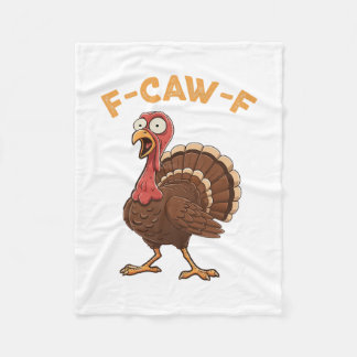 F-caw-f Kalkoen Dier Halloween Humor Grappig  Fleece Deken
