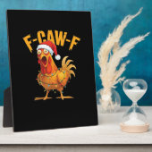 F-Caw-F Kerst Kip Essentieel Fotoplaat (Zijkant)