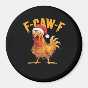 F-Caw-F Kerst Kip Essentieel Magneet