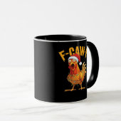 F-Caw-F Kerst Kip Essentieel Mok (Voorkant rechts)