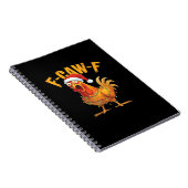 F-Caw-F Kerst Kip Essentieel Notitieboek (Rechterzijde)