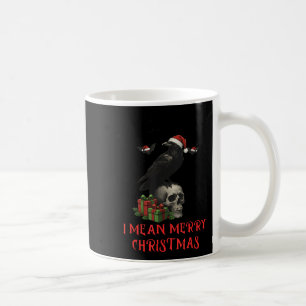 F-caw-f Kerst Kraai Grappige Goth Kerst Schedel Koffiemok