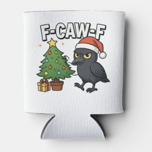 F-caw-f Kerst Raven Kraai Xmas Boom Meme Blikjeskoeler