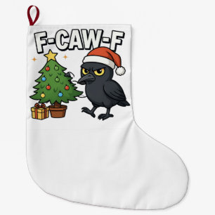 F-caw-f Kerst Raven Kraai Xmas Boom Meme  Grote Kerstsok