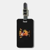 F-Caw-F Kerstkip Essentieel Bagagelabel (Voorkant verticaal)