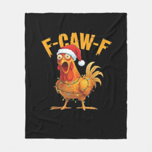 F-Caw-F Kerstkip Essentieel Fleece Deken