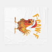 F-Caw-F Kerstmis Grappige Kip Kerstmis Essentieel Fleece Deken (Voorkant (Horizontaal))