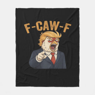 F-Caw-F Kip Anti Klassieke Vintage Grafiek Fleece Deken