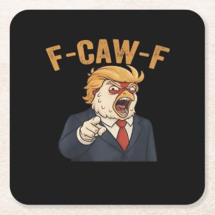 F-Caw-F Kip Anti Klassieke Vintage Grafiek Kartonnen Onderzetters