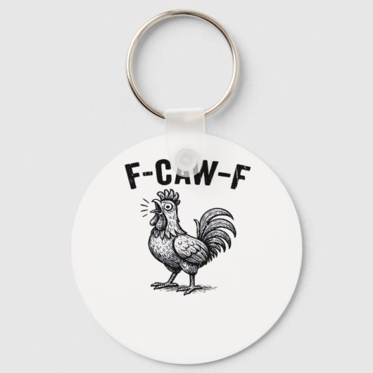 F-Caw-F Kip Creatieve Vrije Tijd Sleutelhanger (Voorkant)