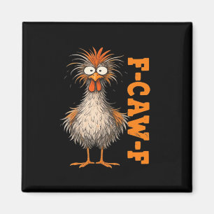 F-Caw-F-Kip Eagerlys Kleurrijke Grappige Haan Me Magneet