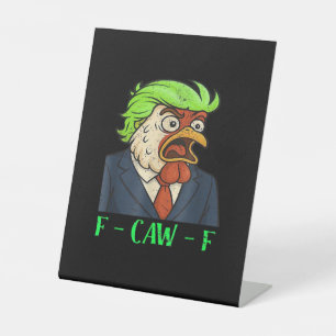 F-Caw-F Kip Essential Simple Clean Reclamebord Met Voetstuk