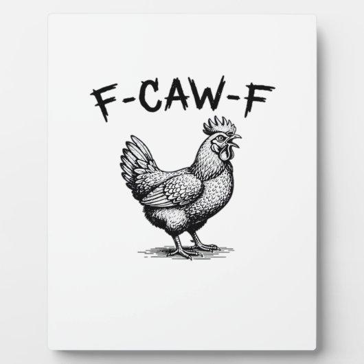 F-Caw-F Kip Essentieel Fotoplaat (Voorkant)