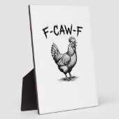 F-Caw-F Kip Essentieel Fotoplaat (Zijkant)
