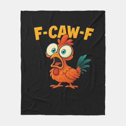 F-Caw-F Kip Essentieel Grappig Trendsettend Fleece Deken (Voorkant)
