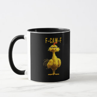 F-Caw-F Kip Essentieel Koel Uniek Mok