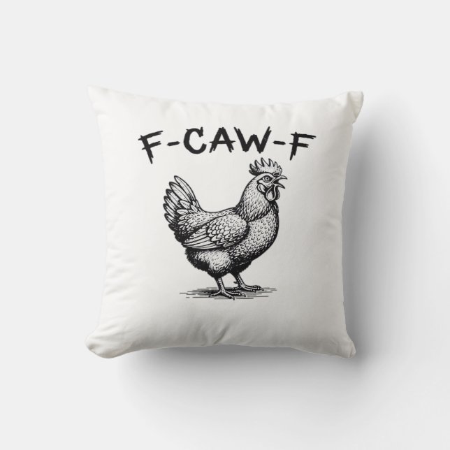 F-Caw-F Kip Essentieel Kussen (Voorkant)
