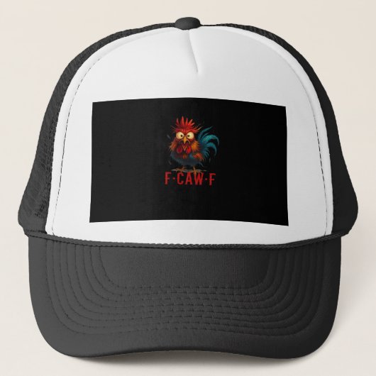F-Caw-F Kip Essentiële Basisstijl Trucker Pet (Voorkant)