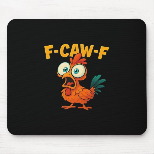 F-Caw-F Kip Essentiële Creatieve Casual Muismat (Voorkant)