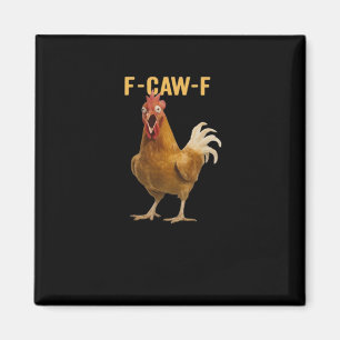 F-Caw-F Kip Essentiële Creatieve Grafische Magneet