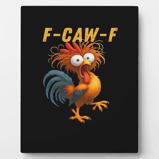 F-Caw-F Kip Essentiële Grappige Ontwerp Fotoplaat (Voorkant)
