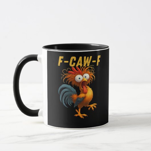 F-Caw-F Kip Essentiële Grappige Ontwerp Mok (Links)