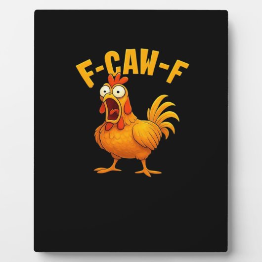 F-Caw-F-Kip essentiële grappige quote Fotoplaat (Voorkant)