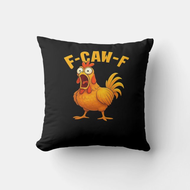F-Caw-F-Kip essentiële grappige quote Kussen (Voorkant)