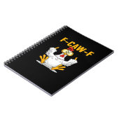 F-Caw-F-Kip Essentiële Grappige Trendy Notitieboek (Linkerzijde)