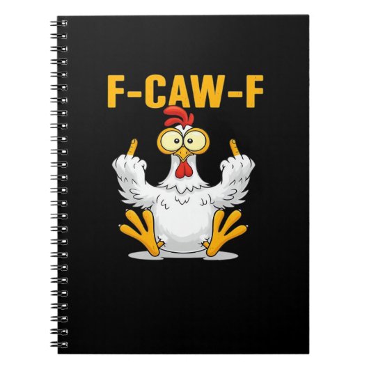 F-Caw-F-Kip Essentiële Grappige Trendy Notitieboek (Voorkant)