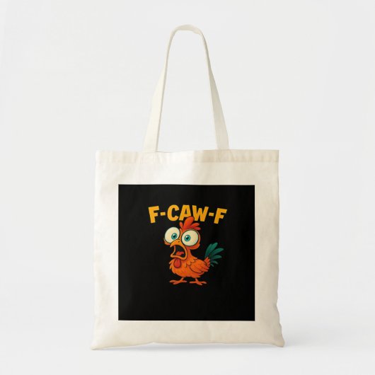 F-Caw-F Kip Essentiële Grappige Trendy Tote Bag (Voorkant)