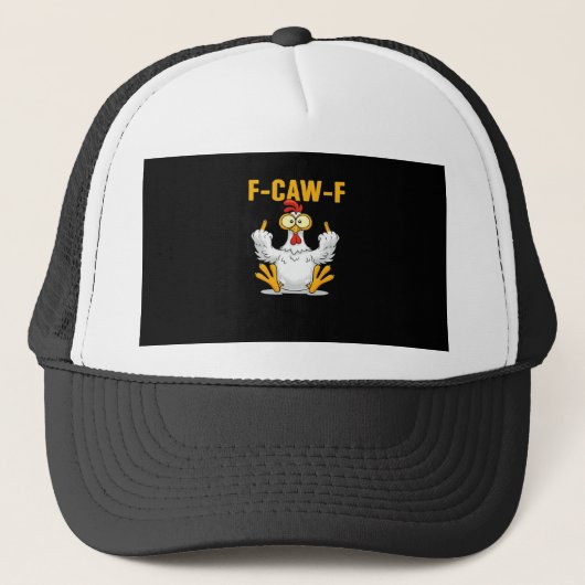 F-Caw-F-Kip Essentiële Grappige Trendy Trucker Pet (Voorkant)