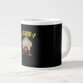 F-Caw-F-Kip Essentiële Kunst Grafisch Grote Koffiekop (Voorkant rechts)