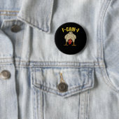 F-Caw-F-Kip Essentiële Kunst Grafisch Ronde Button 5,7 Cm (In situ)