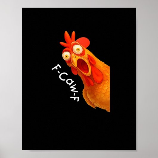 F-Caw-F Kip Essentiële Minimaal Schone Poster (Voorkant)