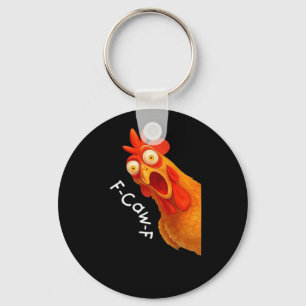 F-Caw-F Kip Essentiële Minimaal Schone Sleutelhanger