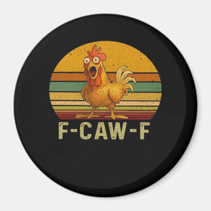 F-Caw-F Kip Essentiële Retro Klassieker Magneet