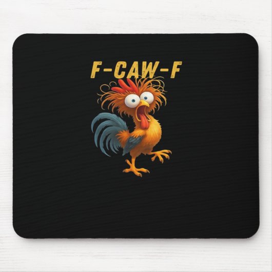 F-Caw-F-Kip Essentiële Retro Klassieker Muismat (Voorkant)