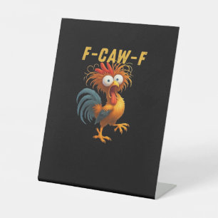 F-Caw-F-Kip Essentiële Retro Klassieker Reclamebord Met Voetstuk